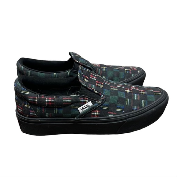 Vans ComfyCush Slip On Plaid Checkerboard Skate Shoes Women’s Size 5 - Picture 1 of 7
